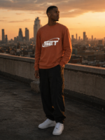 SET Orbit | Heavyweight Long Sleeve Shirt | Rust
