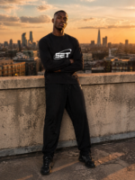 SET Orbit Heavyweight Long Sleeve Shirt | BLACK