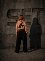 SET Alpha Nude Camel Women’s Cropped Hoodie - Image 2