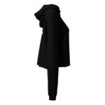 SET ALPHA  Black Crop Hoodie - Image 4